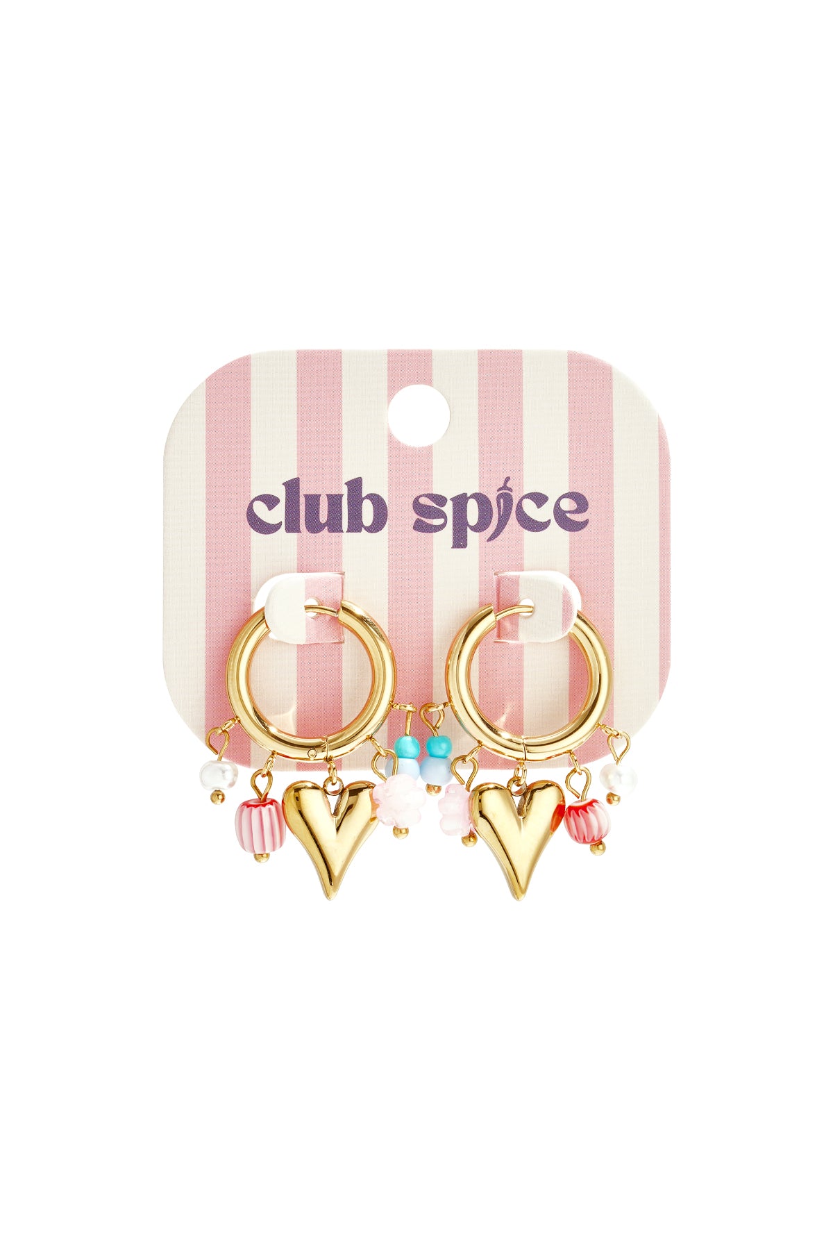 Oorbellen van roestvrij staal met een hartje, perfect voor Valentijnsdag en romantische momenten. Damessieraden.