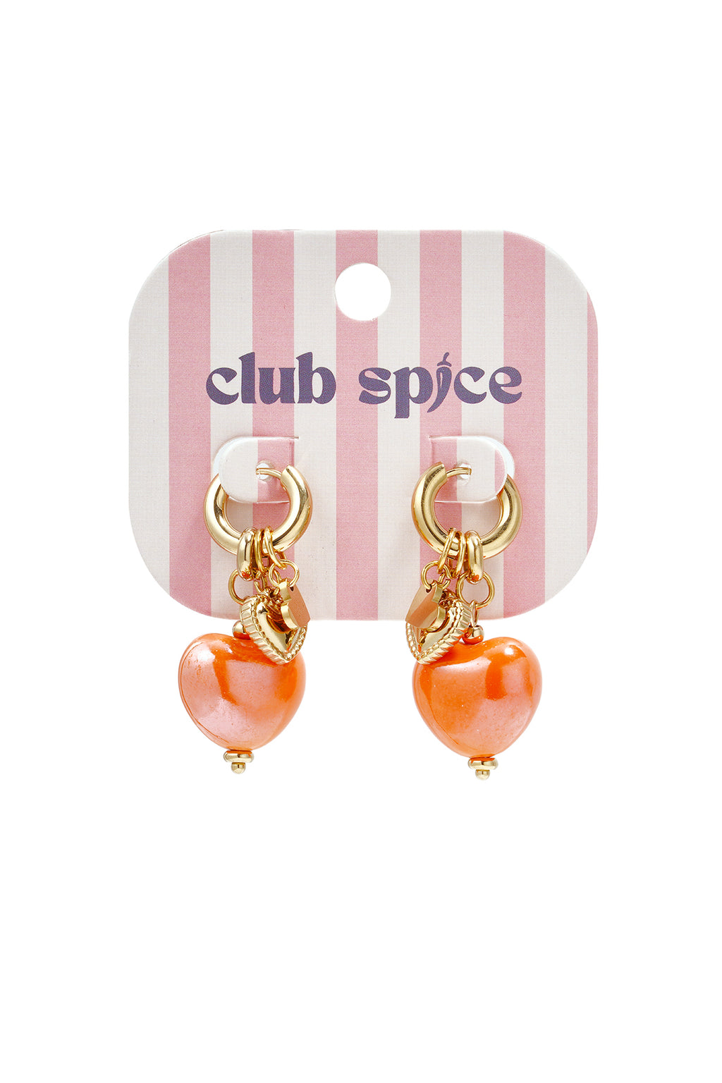 Oorringen met hartjes hangers