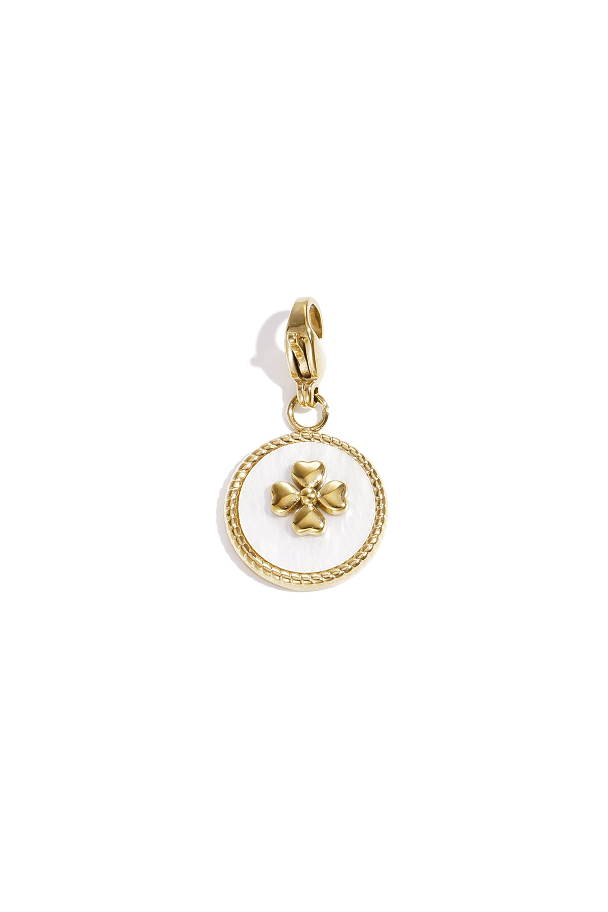 Sieraden bedel klaver in munt DIY