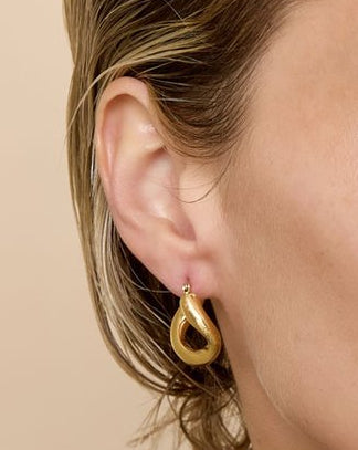 Gouden Cirkel Oorbellen RVS 2.4cm - Lume Collectie