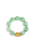 Kralenarmband met statement glitterkraal