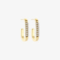 Liet &amp; Joliet Stainless Steel Earrings – Gold Colored – 23 X 16mm