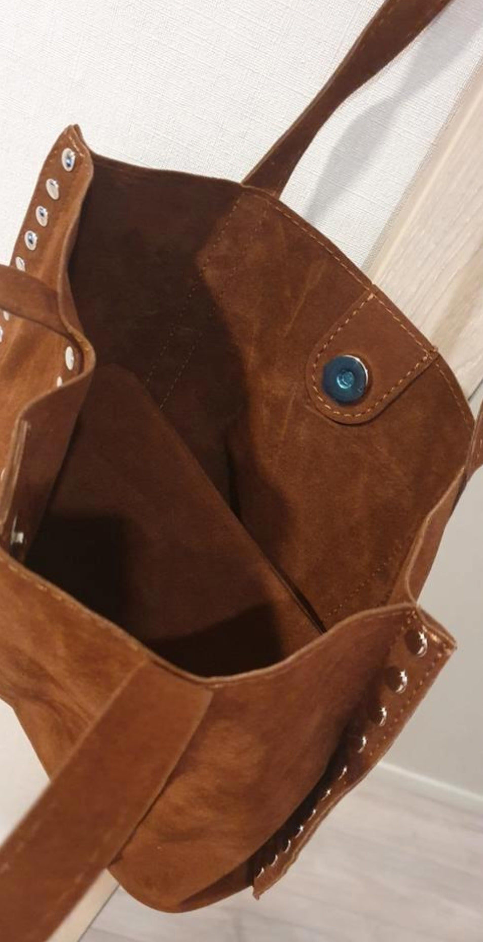 Tote Bag Studs PU Leer 29x22x11cm - Casual Damestas