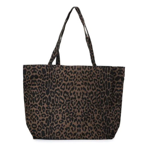 XL Leopard Print Shopper - Trendy Grote Tas
