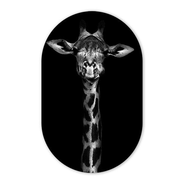 WallOval Giraffe