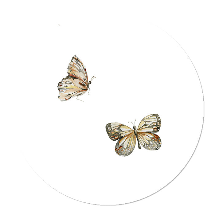 Wandcirkelcirkel Bosdieren Vlinders voor de kinderkamer