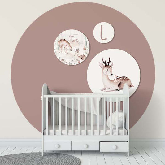 Wall circle Animals in the Forest Deer