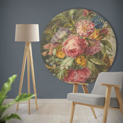 Wallpaper circle Jan Evert Morel Flowers