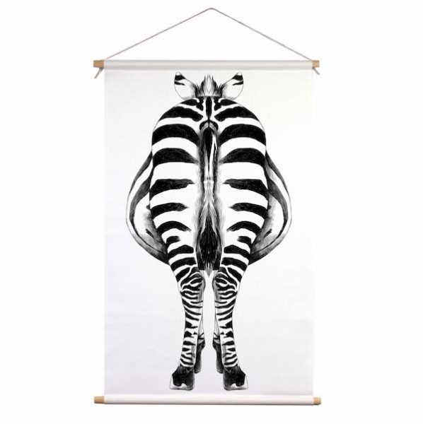 Textilposter Zebra