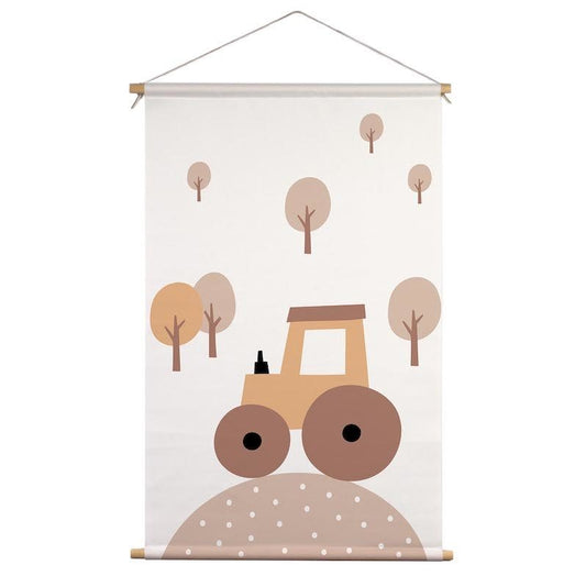Textile poster Boho Tractor