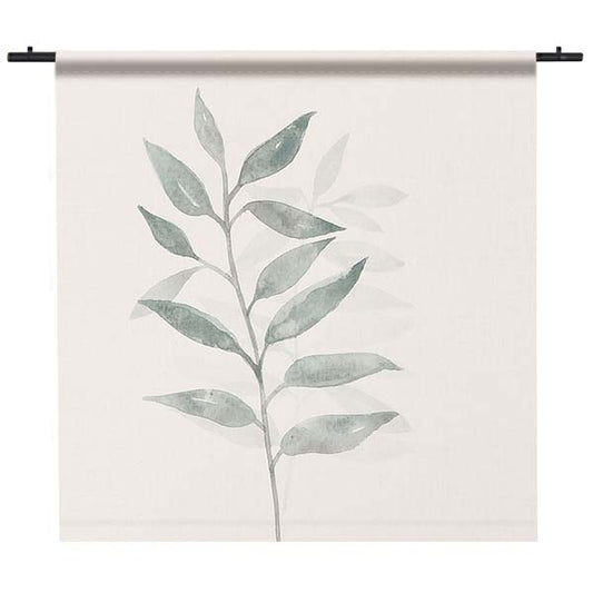 Tapestry Watercolor Linen Scandi Leaves